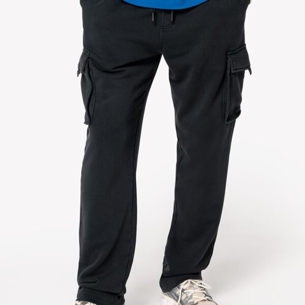 Native Spirit French Terry Washed Cargo Trousers Thumbnail